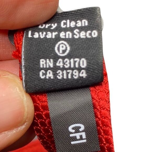 Haggar adjustable Bow tie classic red textured polyester - Picture 4 of 5